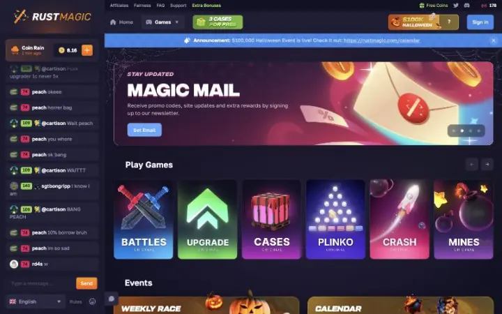 RustMagic lobby screenshot